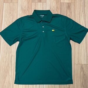 Maters Tech Short-Sleeve Polo with Yellow Logo